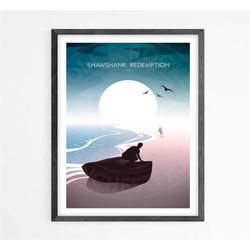 shawshank redemption movie poster | minimalist poster |
