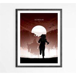 scream film poster | minimalist poster | geek