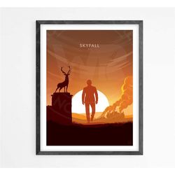 skyfall, james bond | minimalist poster | geek