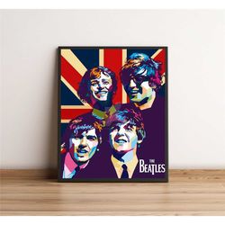 the beatles poster, the beatles art print, fan