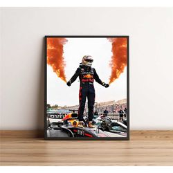 max verstappen poster, red bull f1 team, formula