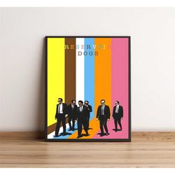reservoir dogs poster, quentin tarantino, tarantino movie poster,