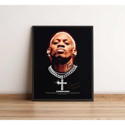dennis rodman poster, dennis rodman wall art, rodzilla,