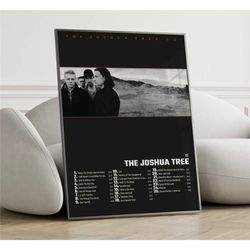 u2 - the joshua tree album cover poster
