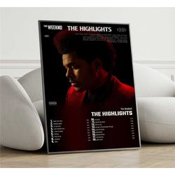 the weeknd - the highlights album cover poster