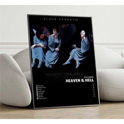 black sabbath - heaven hell album cover poster,