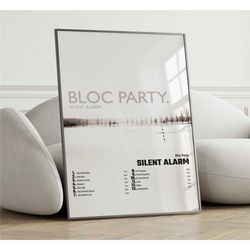 bloc party - silent alarm album cover poster