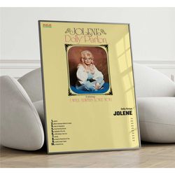 dolly parton - jolene album cover poster wall