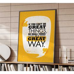 inspirational typography poster | home decor | wall