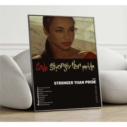 sade - stronger than pride album cover poster