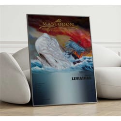 mastodon - leviathan album cover poster wall art,