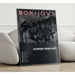 bon jovi - slippery when wet album cover