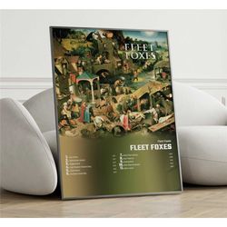 fleet foxes - fleet foxes album cover poster