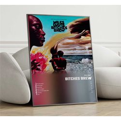 miles davis - bitches brew album cover poster