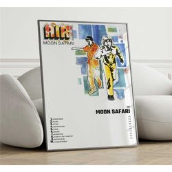 air - moon safari album cover poster wall