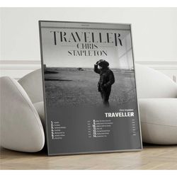 chris stapleton - traveller album cover poster wall