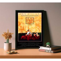 dead poets society movie poster, high quality canvas