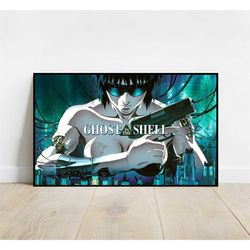 ghost in the shell movie poster, high quality