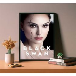 black swan movie poster, high quality canvas poster,