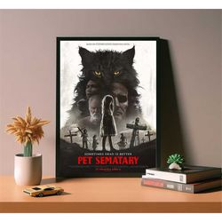 pet sematary (2019) movie poster, high quality canvas