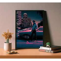 drive movie poster, high quality canvas poster, drive