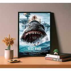 the black demon (2023) movie poster, high quality