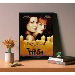 practical magic movie poster, high quality canvas poster,