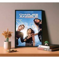 charlie's angels movie poster, high quality canvas poster,