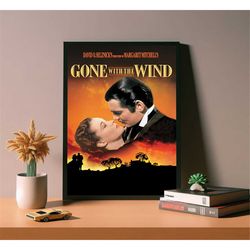 gone with the wind movie poster, high quality