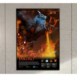 jakiro dota 2 game anime art print poster