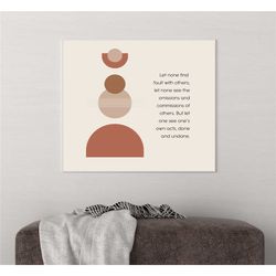 let none find fault | buddha quote poster