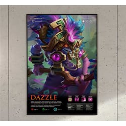 dazzle dota 2 game anime art print poster