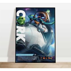 corki | custom league of legends poster |