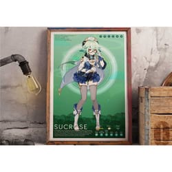 sucrose | genshin impact profile poster | anime