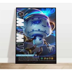 amumu | custom league of legends poster |