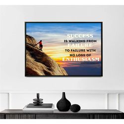 success | office motivation | work print |