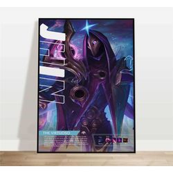 jhin | custom league of legends poster |