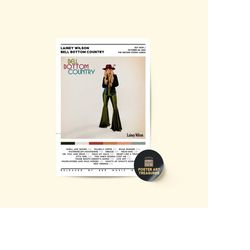 lainey wilson - bell bottom country album poster / album cover poster / room decor / music decor / music gifts / lainey