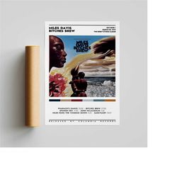 miles davis - bitches brew album poster / album cover poster / room decor / wall art / music gifts / miles davis album