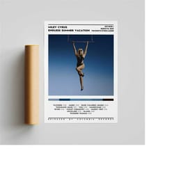 miley cyrus - endless summer vacation album poster / album cover poster / room decor / wall art / music gifts / miley cy