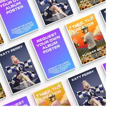 choose your own album poster | custom album poster | album cover | personalized album print | wall decor birthday music