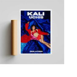 kali uchis - isolation album poster / room decor / music decor / music gifts / kali uchis art