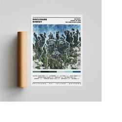 disclosure - energy album poster / album cover poster / music decor / album tracklist poster / music gifts / disclosure