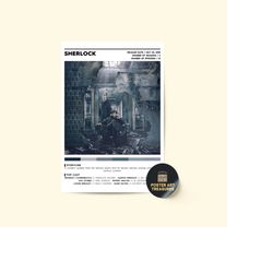 sherlock tv show poster / tv shows poster / movie poster gift / poster print wall art / custom poster / home decor