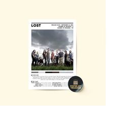 lost tv show poster / tv show poster / poster print / wall art / custom poster / home decor / lost tv fan art
