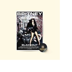 britney spears - blackout album poster / room decor / music decor / music gifts / britney spears art