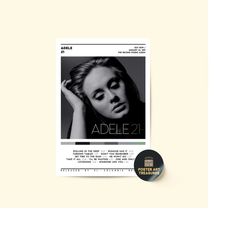adele - 21 digital poster / album cover poster / wall art / home decor / adele albums, music gifts, popular music prints
