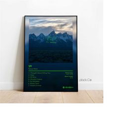 kanye west - ye - album cover poster - custom album cover - kanye west poster - hip hop wall art - custom music album -
