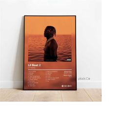 lil yachty - lil boat 2 - custom album poster - hip hop wall art - personalized album cover - lil yachty poster - custom
