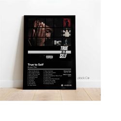 bryson tiller - true to self - custom album print - hip hop wall art - personalized album cover - bryson tiller print -